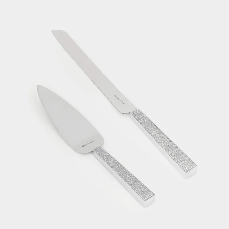 Приборы для сервировки торта, 2 пр, лопатка/нож, сталь, Winter antarctica, image-0