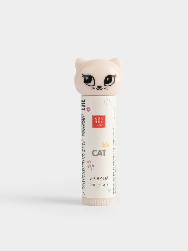 Бальзам для губ, 4 гр, Шоколад, Кошечка, Cat, image-0