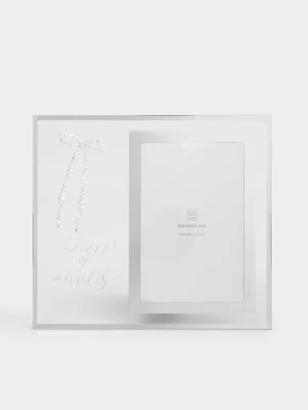 Фоторамка, 19х21 см, с паспарту, стекло, Time of miracles, Glossy, image-4