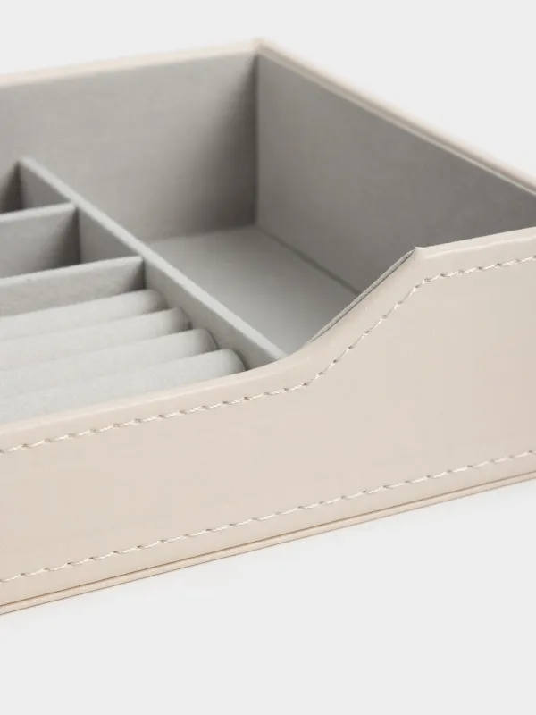 Органайзер для хранения украшений, 24х17 см, искусственная кожа/МДФ, бежевый, Ethics, image-3