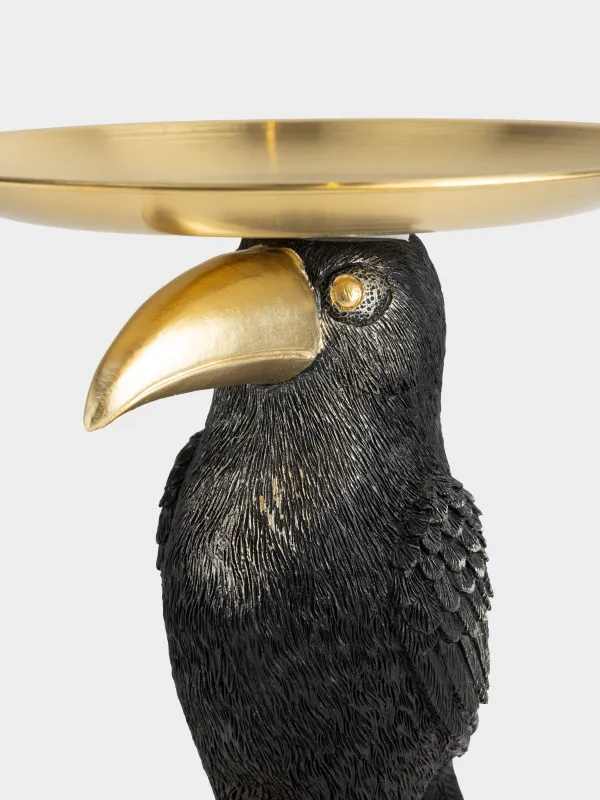 Блюдо декоративное, 19х22 см, на ножке, Тукан, Toucan, image-4