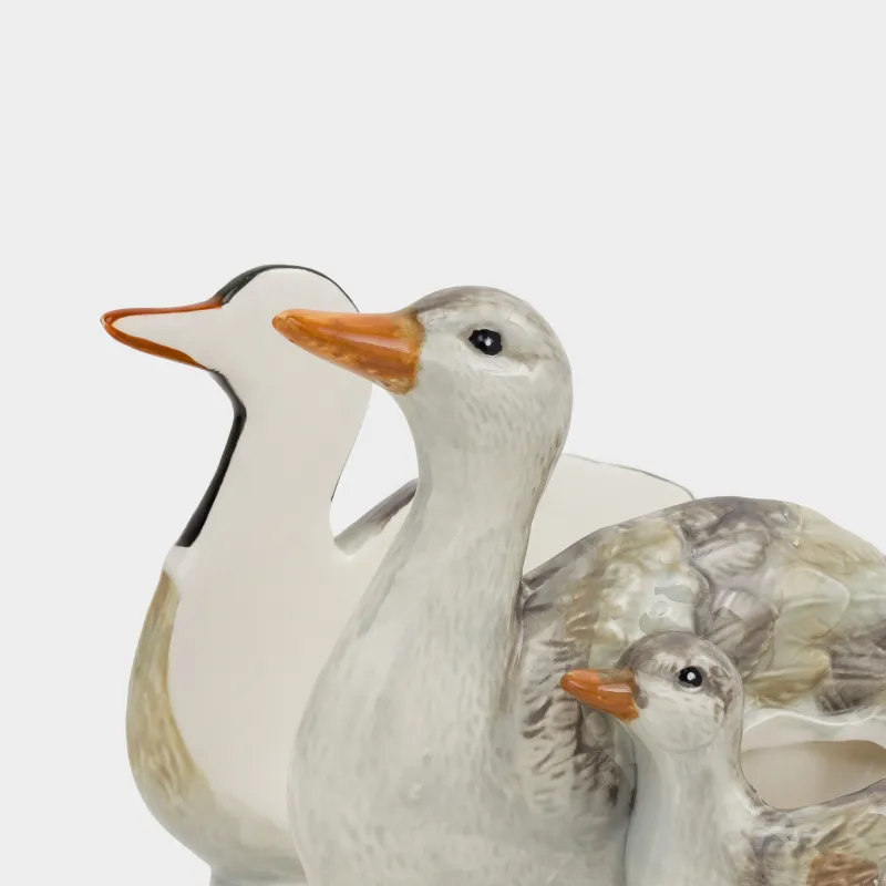 Салфетница, 15 см, с отделением для зубочисток, керамика, Утки и утенок, Duck, image-3