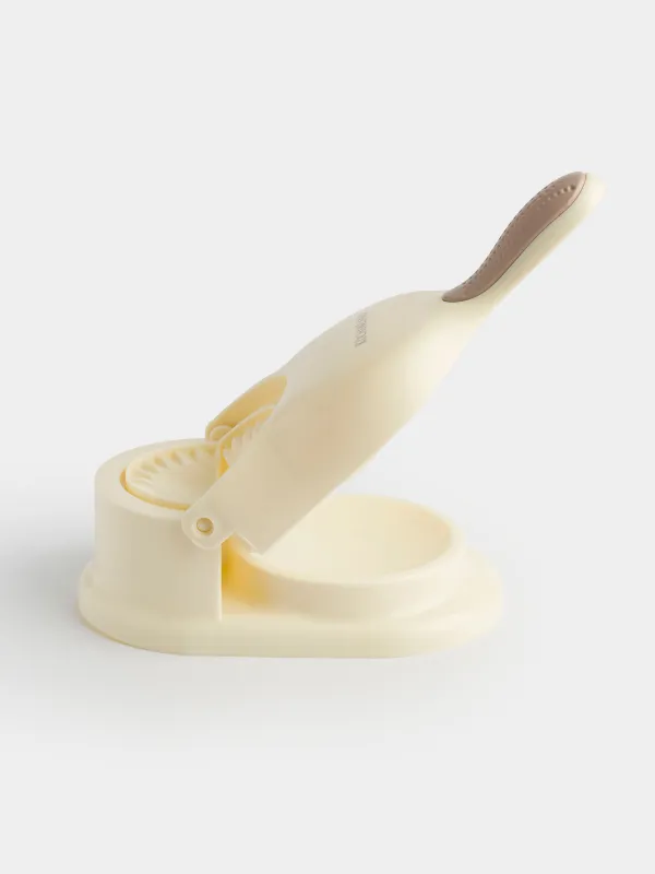 Форма для лепки вареников, 25х10 см, 2 в 1, с ручкой, пластик, бежевая, Bakery, image-5