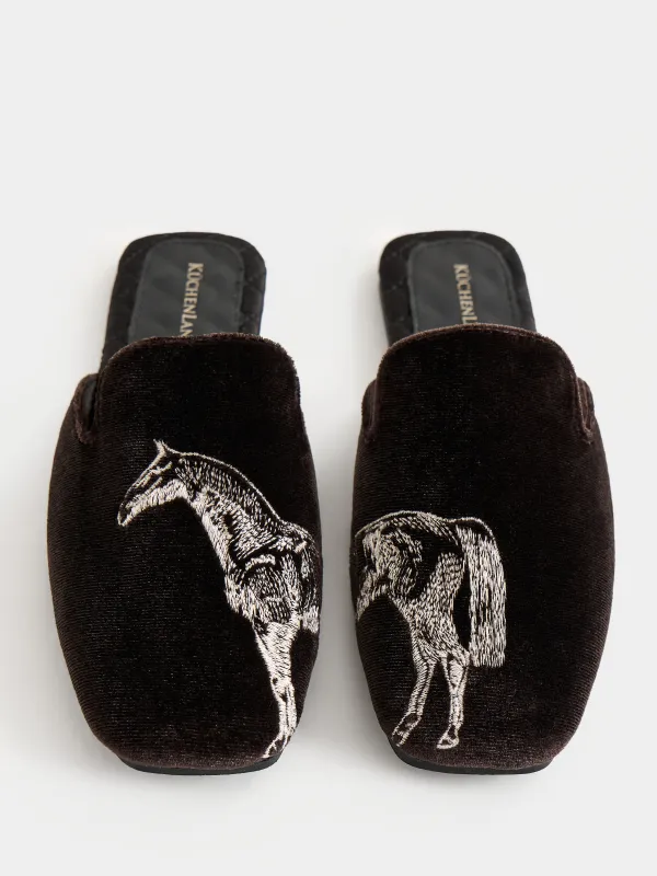 Тапочки женские, Slippers horse, image-2
