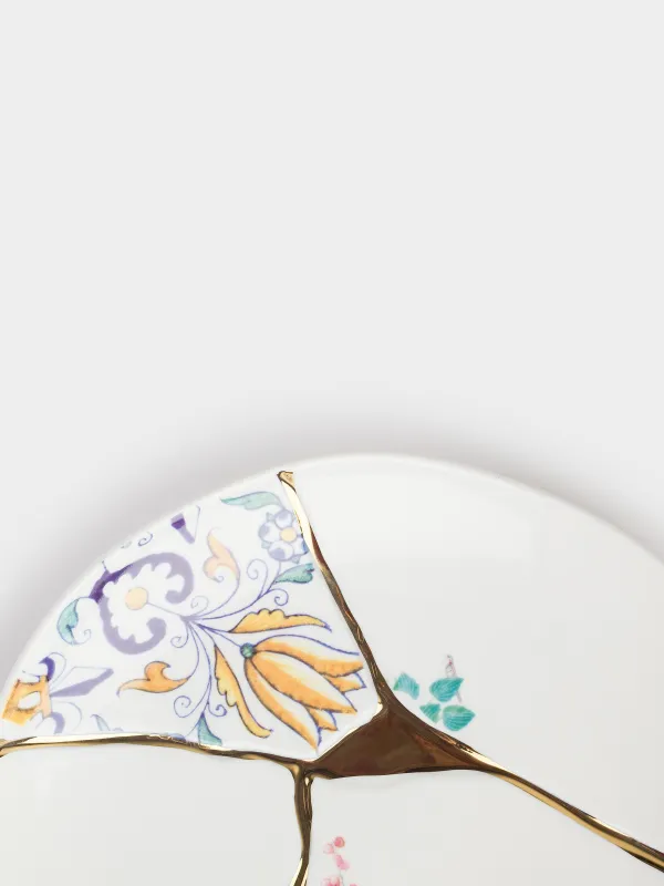 Тарелка закусочная, 21 см, фарфор N, бело-золотистая, Кинцуги, Revival, image-3