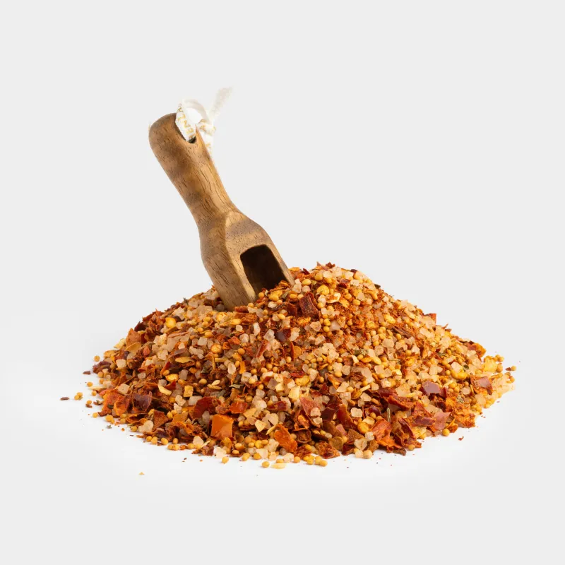 Емкость для специй, 8 см, с наполнением, с ложкой, стекло/дерево/сталь, Для мяса, Seasoning, image-4