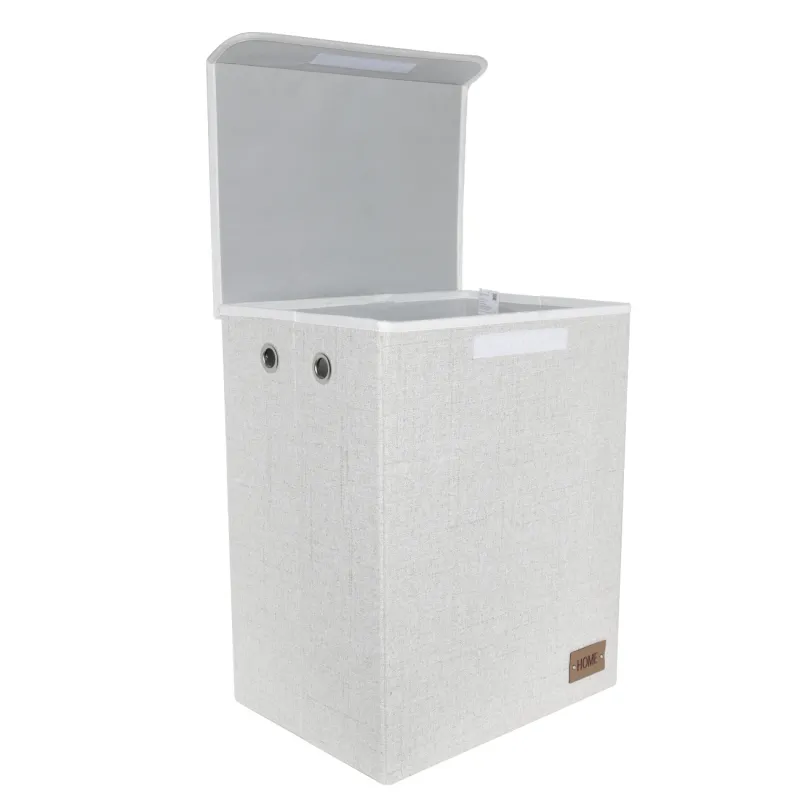 Корзина для белья, 41х31х51 см, полиэстер, прямоугольная, бежевая, Everyday, image-2