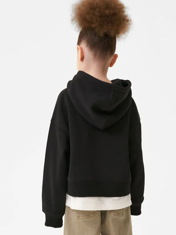 Худи детское, р. 140 см, для девочек, хлопок/полиэстер, черное, Linta, image-5