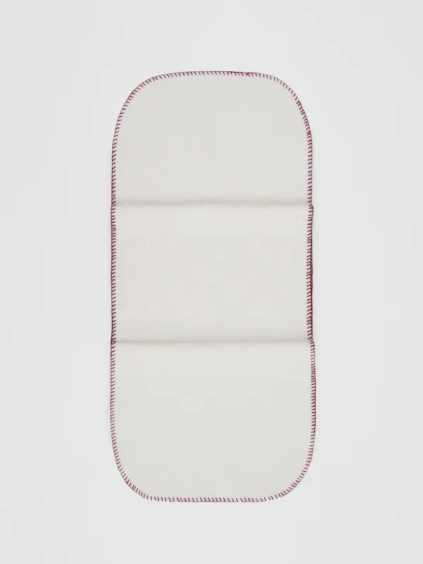 Дорожка настольная, 40х160 см, со строчкой, полиэстер, молочная, Рогожка, Gunny traditions, image-0