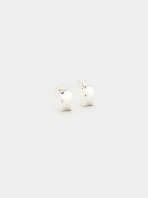Серьги-пусеты, 1,5 см, 2 шт, металл, серебристые, Jewelry, image-1
