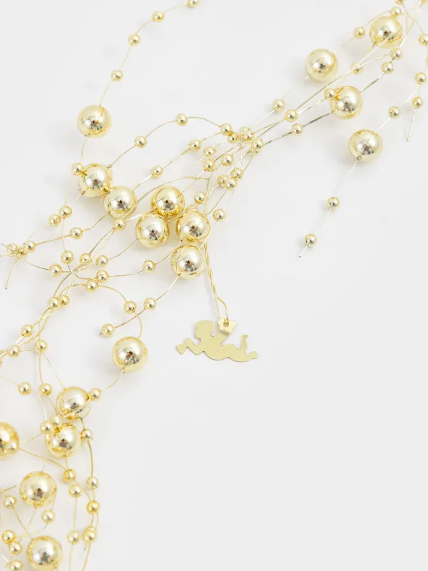 Ветка-гирлянда декоративная, 2 м, пластик/металл, Balls decor, image-1
