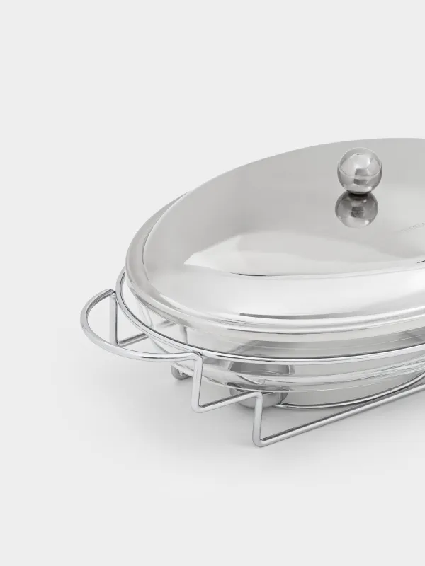 Блюдо с подогревом, 35х24 см, Elegance, image-4