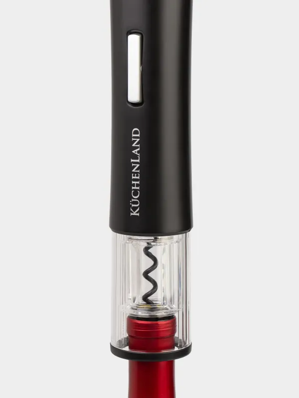 Набор винный, 4 пр, с вакуумной пробкой, пластик/сталь, LED W, черный, Bar, image-6