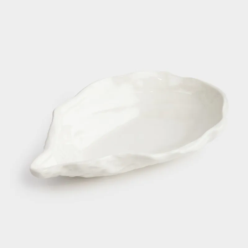 Блюдо, 23х15 см, фарфор P, белое, Устрица, Shellfish