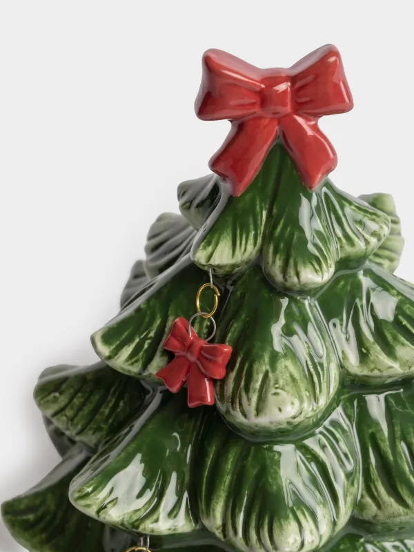Статуэтка, 15 см, с подвесками, Елка с бантами, Christmas traditions, image-1