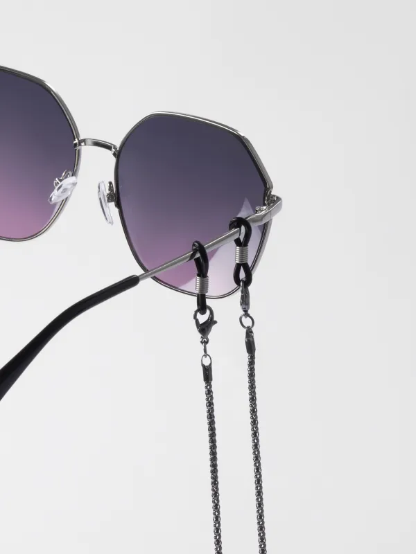 Цепочка для очков, 73 см, металл, черная, Плетение, Skye, image-2