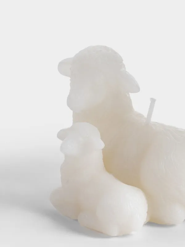 Свеча, 8х7 см, Овечки, Sheep milky, image-2