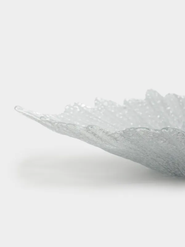 Ваза для фруктов, 42х7 см, стекло Р, серебристая, Verge, image-2