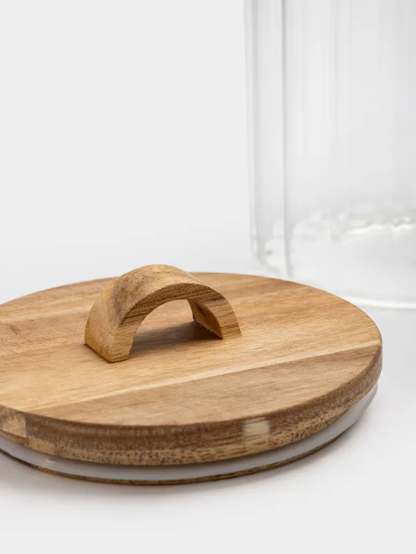 Банка для сыпучих продуктов, 1 л, Camellia wood, image-2