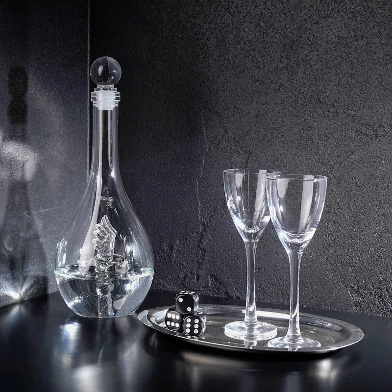 Набор для водки, 2 перс, 3 пр, графин/рюмка, стекло, Орел, Bar, image-0