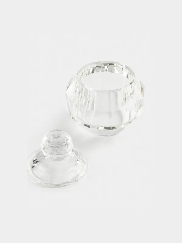 Шкатулка для украшений, 8 см, кристальное стекло, Lux crystal, image-1