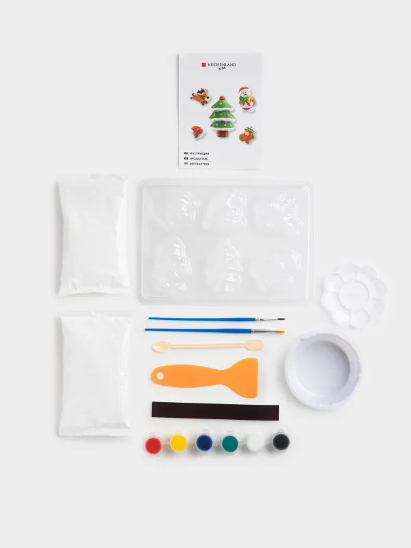 Набор для творчества, 16 пр, создание фигур, гипс, Новогодние атрибуты, Creative, image-3