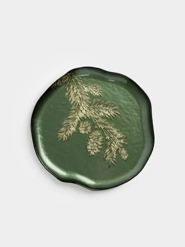 Блюдо, 28х2 см, Еловая ветка, Brumal, image-0