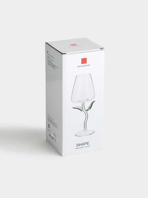 Бокал для вина, Зеленые листья, Shape, image-5