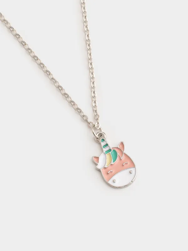 Набор украшений, цепочка/браслет/кольцо, Единорог, Unicorn, image-1