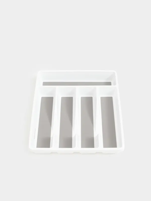 Лоток для столовых приборов, 33х29 см, 5 отделений, Non-slip, image-4