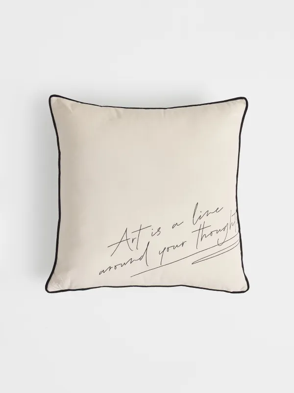 Подушка декоративная, 45х45 см, Art is a line around your thoughts, Scroll, image-0