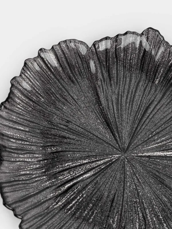 Тарелка закусочная, 21 см, стекло Р, серая, Verge, image-3