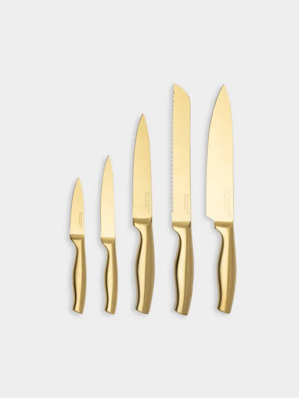 Набор ножей, 5 предметов, в подставке, Ritlen, image-1