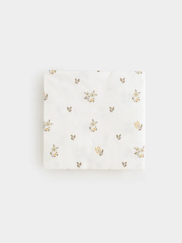 Салфетки бумажные, 21х21 см, 20 шт, La flore, image-0