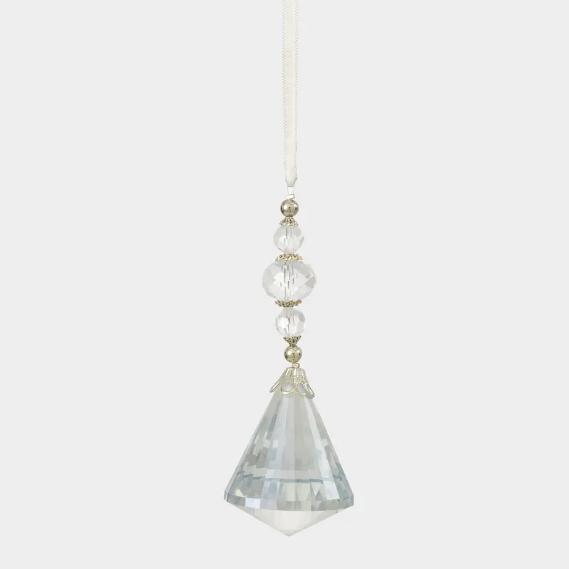 Игрушка елочная, 11 см, акрил, голубая, Кристалл, Ice crystal