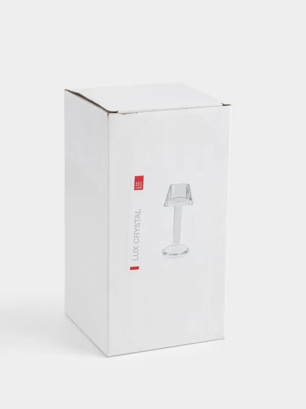 Подсвечник, 18 см, для чайной свечи, на ножке, кристальное стекло, Торшер, Lux crystal, image-4