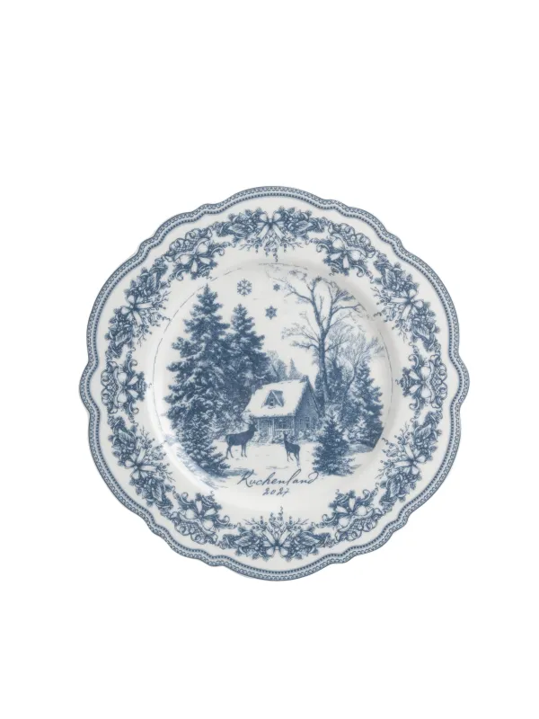 Тарелка закусочная, 20 см, 2 шт, Дом в лесу, Winter tale, image-0