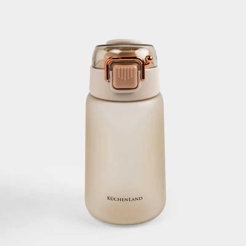 Бутылка для воды, 500 мл, пластик, бежевая, Aquatic