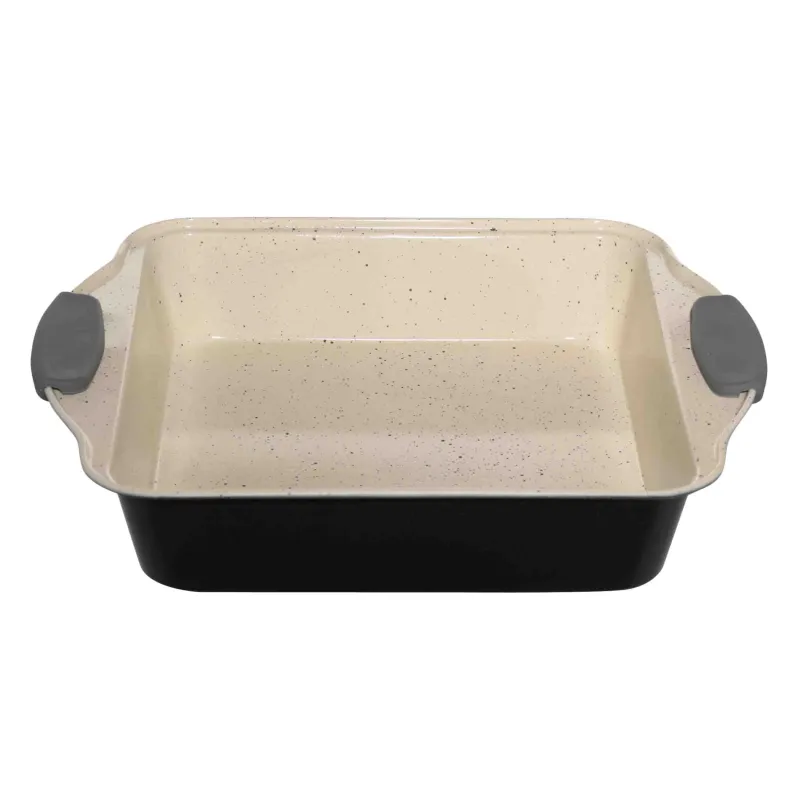 Форма для запекания, 27х22 см, с покрытием, сталь/силикон, прямоугольная, серая, Resto, image-1