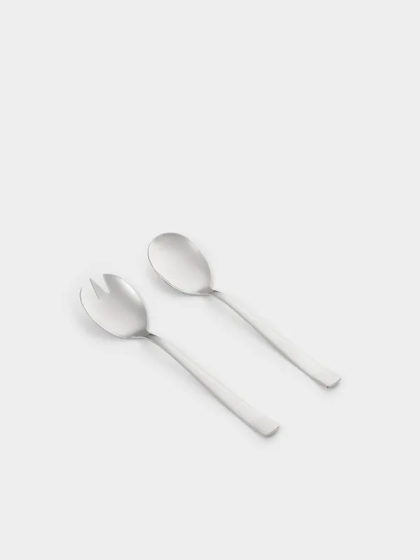 Приборы для сервировки салата, 24 см, 2 пр, ложка/вилка, сталь, Brugge, image-0