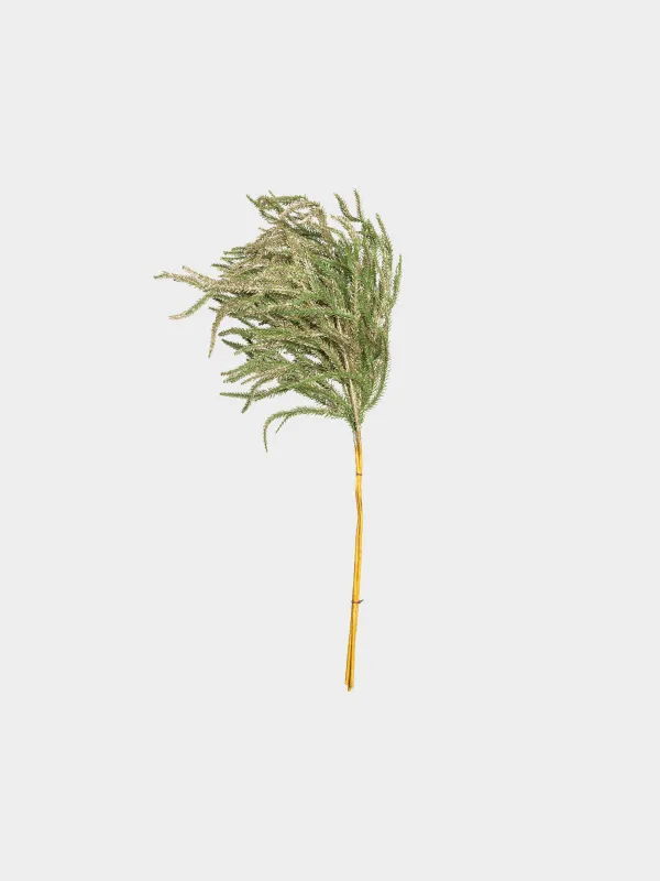 Ветка декоративная, 84 см, Хвоя с блестками, Conifer champagne, image-0