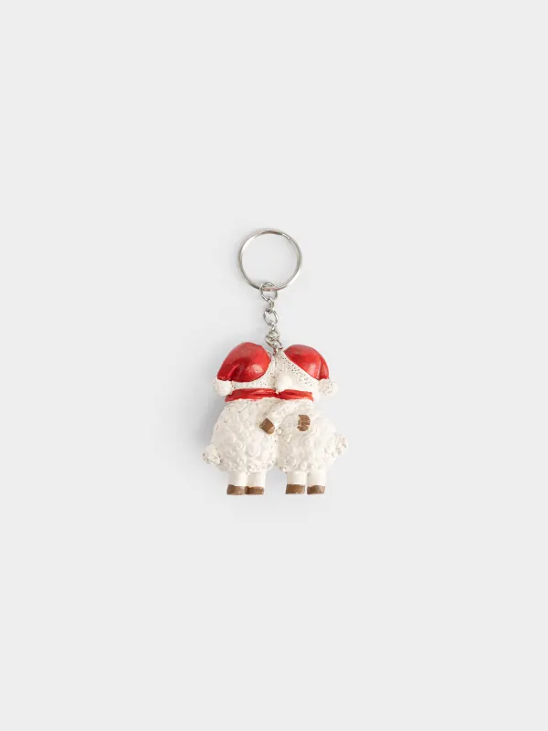 Брелок, 6 см, Овечки, Christmas sheep, image-1