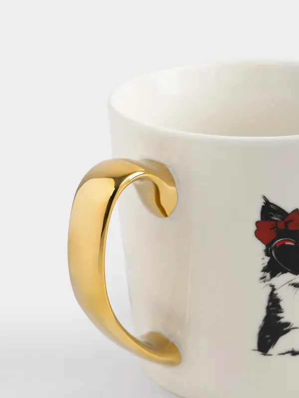 Кружка, 500 мл, Коты и сердце, Cat amour, image-3