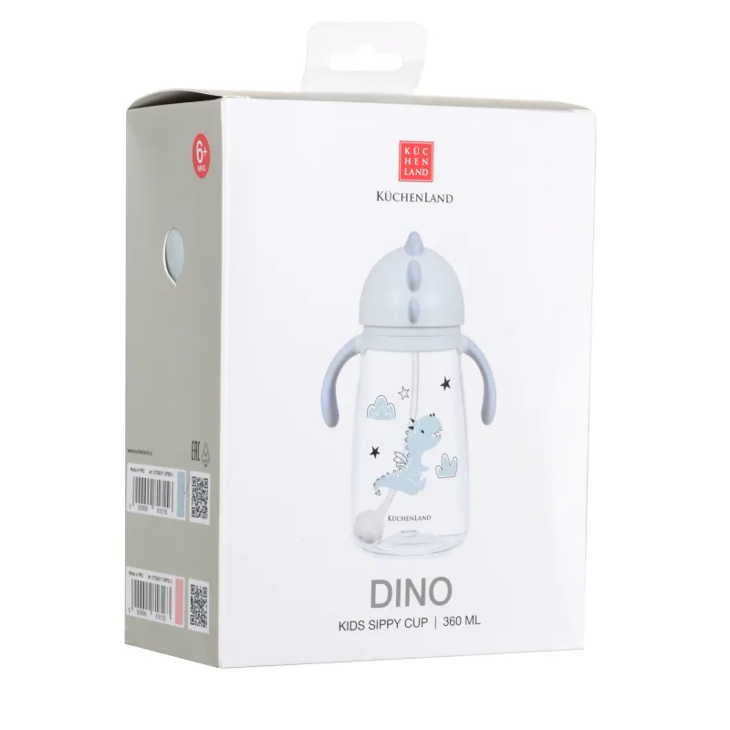 Бутылка-поильник, 360 мл, Дракоша, Dino, image-4
