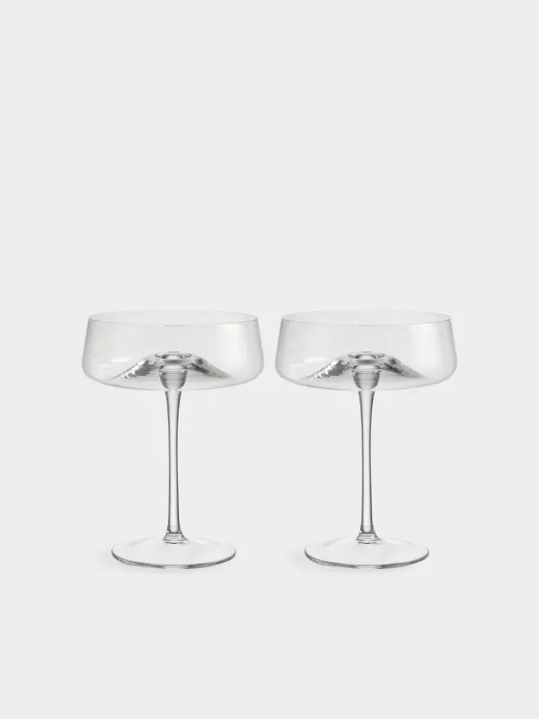 Бокал-креманка для шампанского, 320 мл, 2 шт, стекло, Savelli, image-0