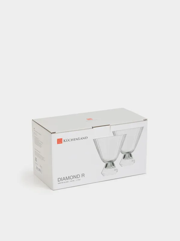 Бокал для мартини, 310 мл, 2 шт, стекло Р, Бриллиант, Diamond R, image-4