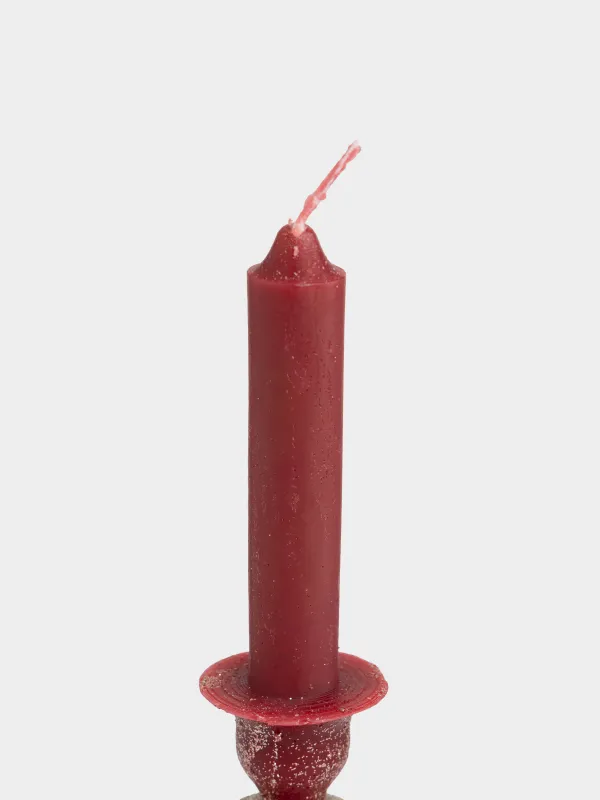 Свеча, 6х20 см, с блестками, Shape candle, image-1