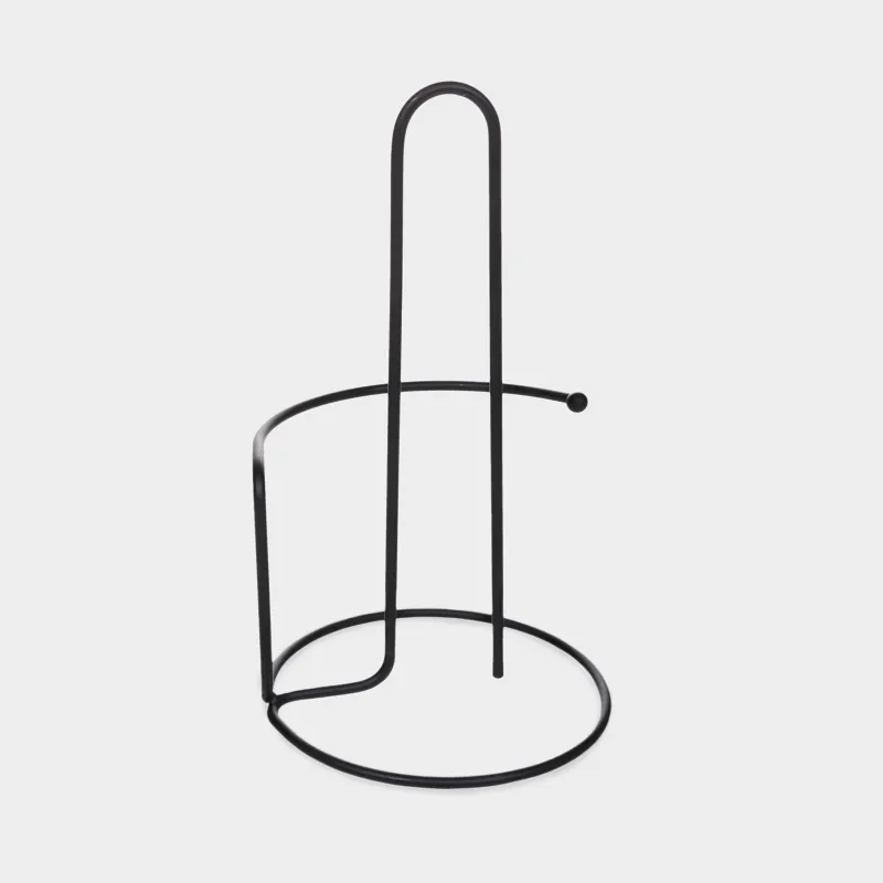 Держатель для бумажных полотенец, 30 см, металл, черный, Twist black