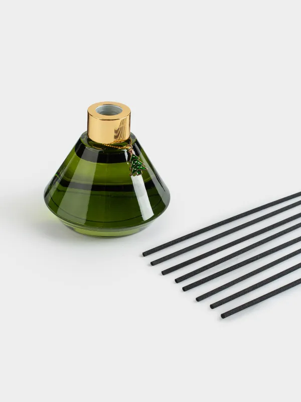 Ароматический диффузор, 120 мл, с подвеской, зеленый, Fresh Lemongrass, Елка, Redolent, image-2