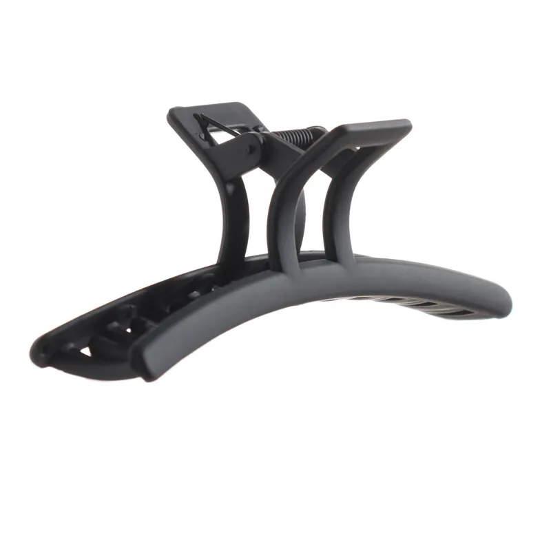 Заколка для волос, 11 см, пластик, черная, Крабик, Basic, image-1